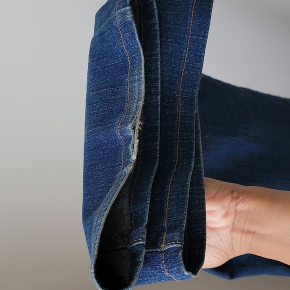 NYDJ Tummy Tuck Control Wide Leg Dark Wash Jeans Size 10 - Picture 12 of 12